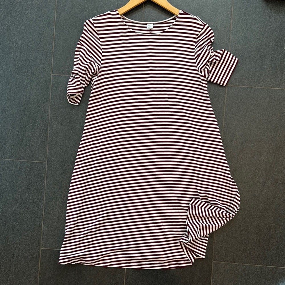 Striped Black and White Dress